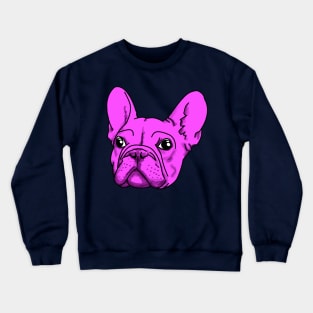 Cool Purple French BullDog Crewneck Sweatshirt